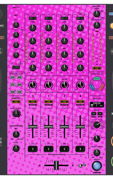 Pioneer DJ DDJ FLX10 MIXER Skin Gradienter Pink